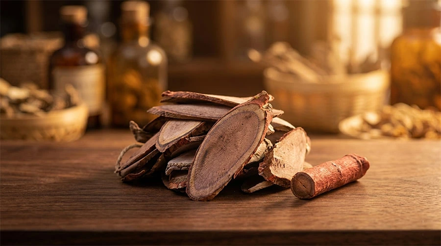 Scientific research concept showing natural testosterone support with Tongkat Ali root from Pahang Malaysia